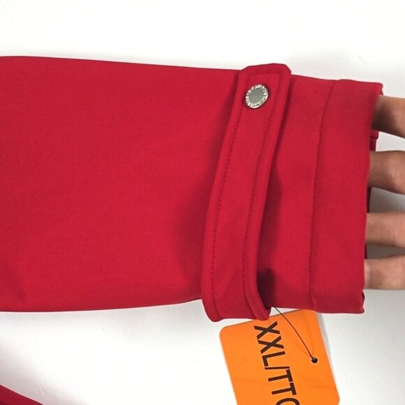 Nautica Women’s Softshell Hooded Red Zip Up Jacket Fleece Lined Size XXL - Picture 12 of 16